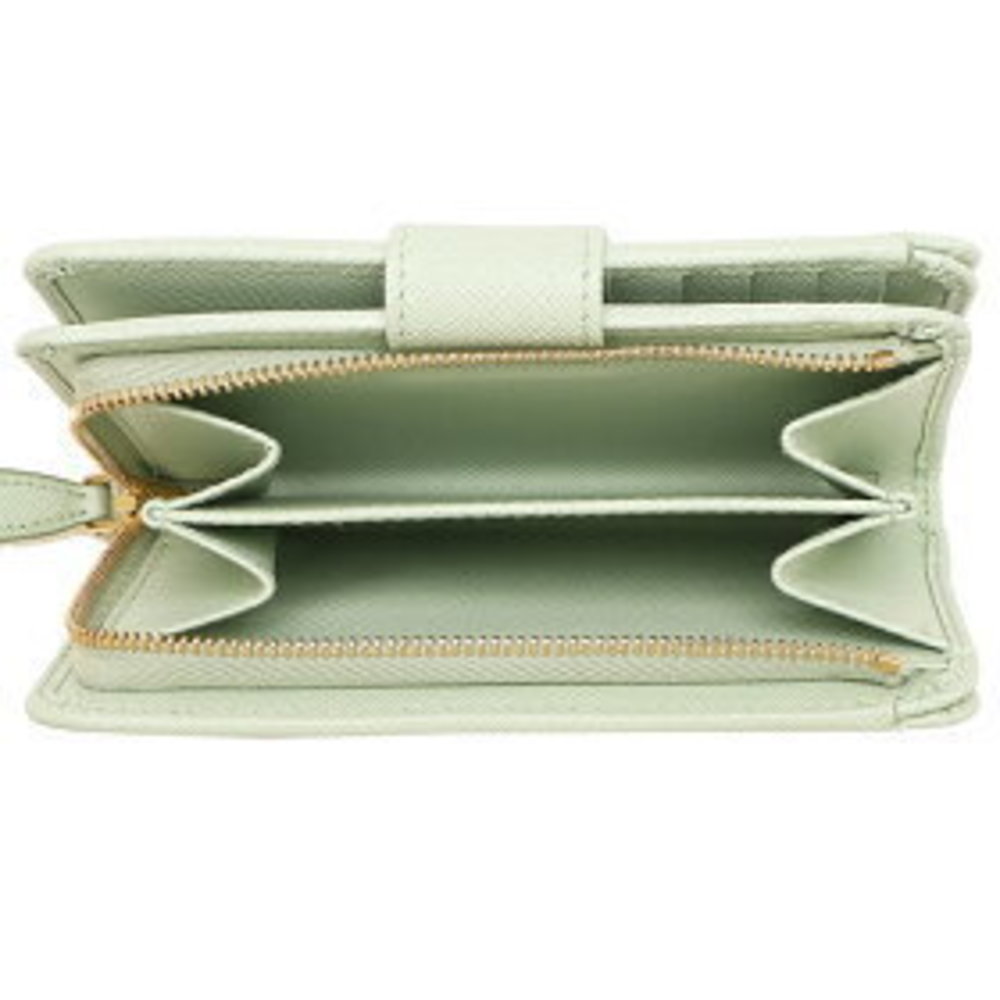 Prada Saffiano Green Bifold Wallet - Picture 2 of 9
